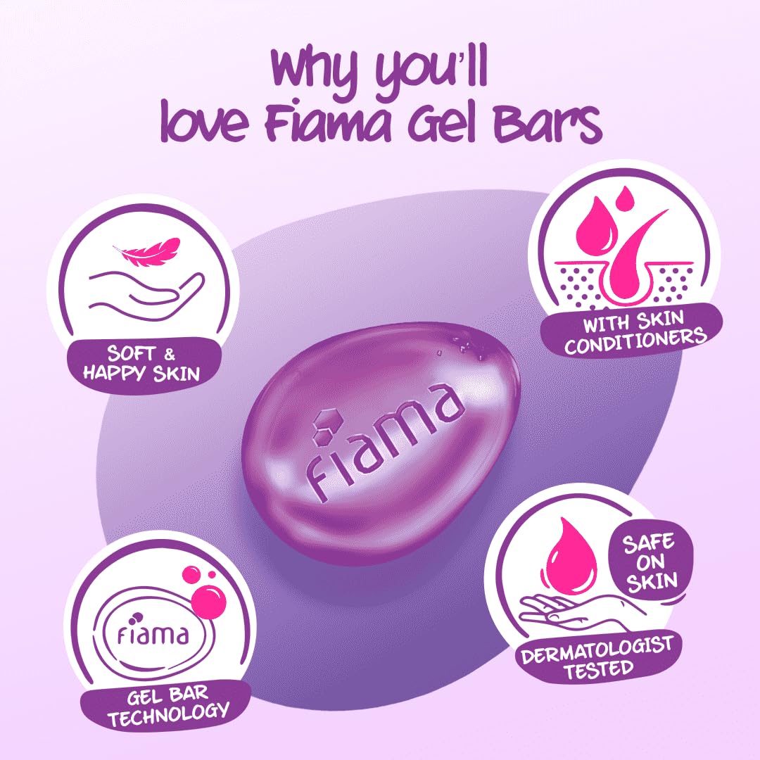 Fiama Gel Bar Assorted, 125g (Buy 4 Get 1 Free)