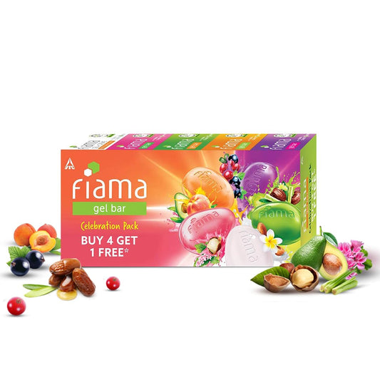 Fiama Gel Bar Assorted, 125g (Buy 4 Get 1 Free)