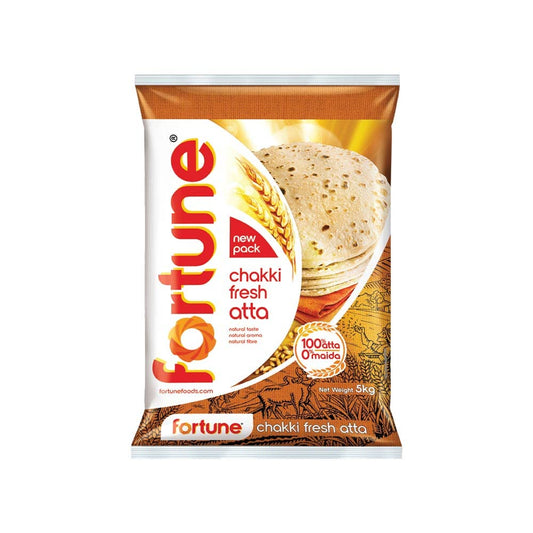 Fortune Chakki Fresh (100% Atta, 0% Maida) Atta, 5 Kg