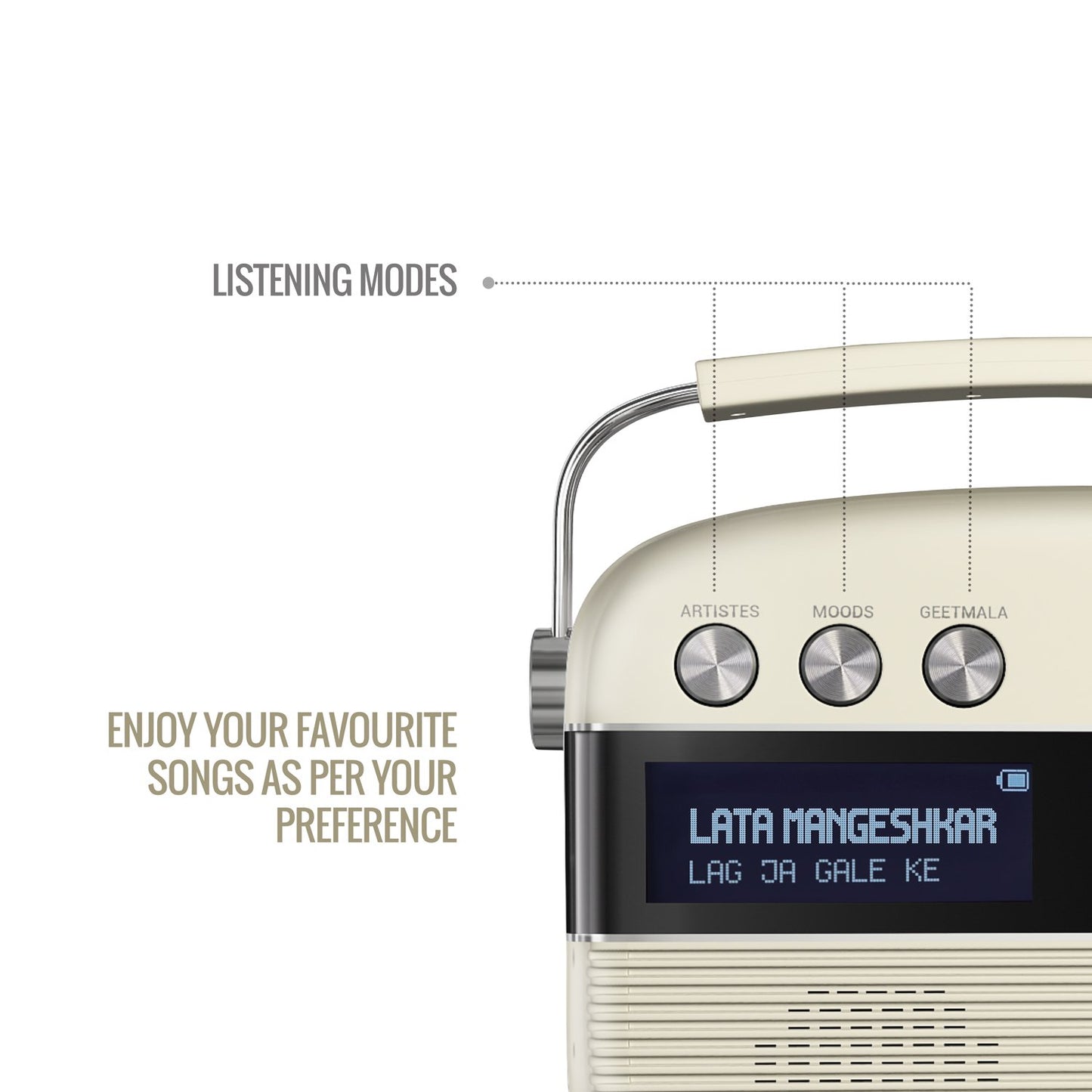 Saregama Carvaan Marathi - Porcelain White