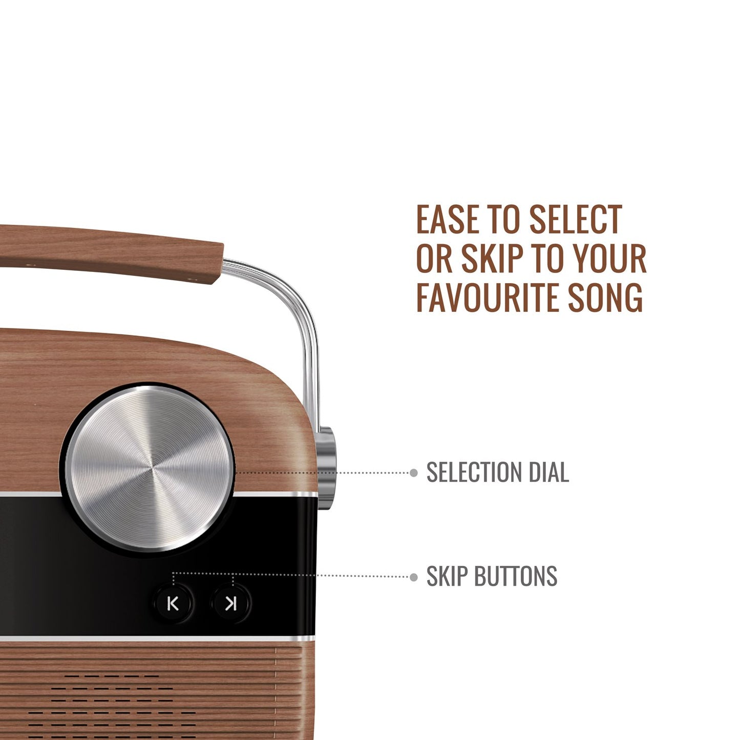 Saregama Carvaan Hindi - Oakwood Brown