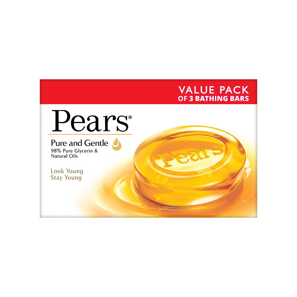 Pears Glycerin Soap, 75g (Pack Of 3)