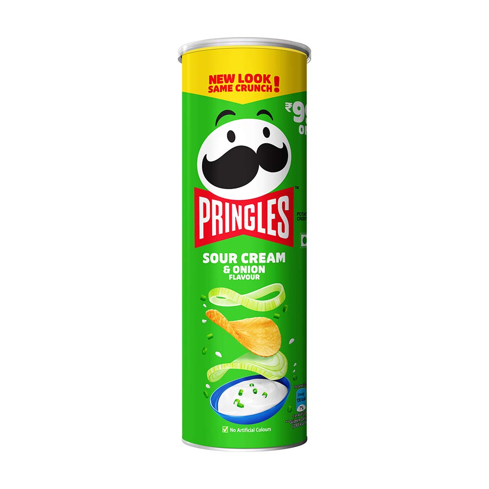 Pringles Wafers - Sour Cream & Onion, 107g