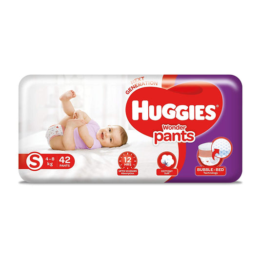 Huggies Wonder Pants, Small (4-8 Kg) - Pack of 42