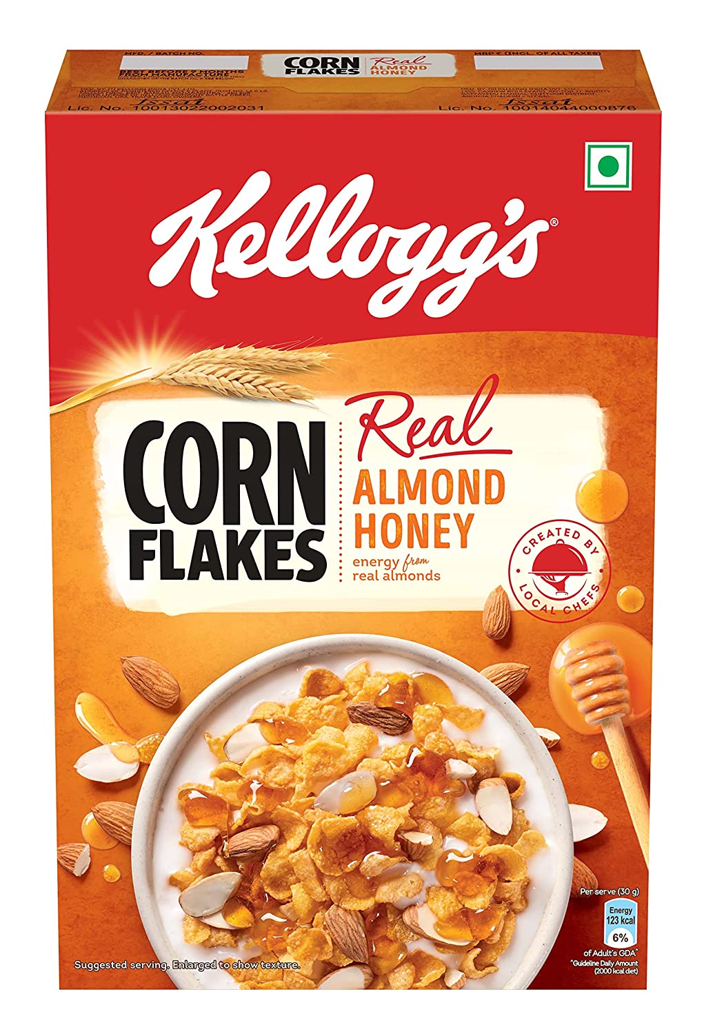 Kellogg's Corn Flakes Real Almond Honey, 300g