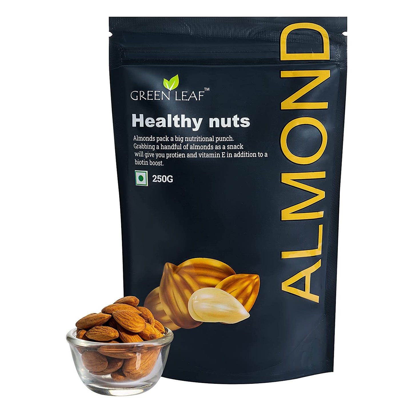 Green Leaf Premium Almonds / Badam, 250g