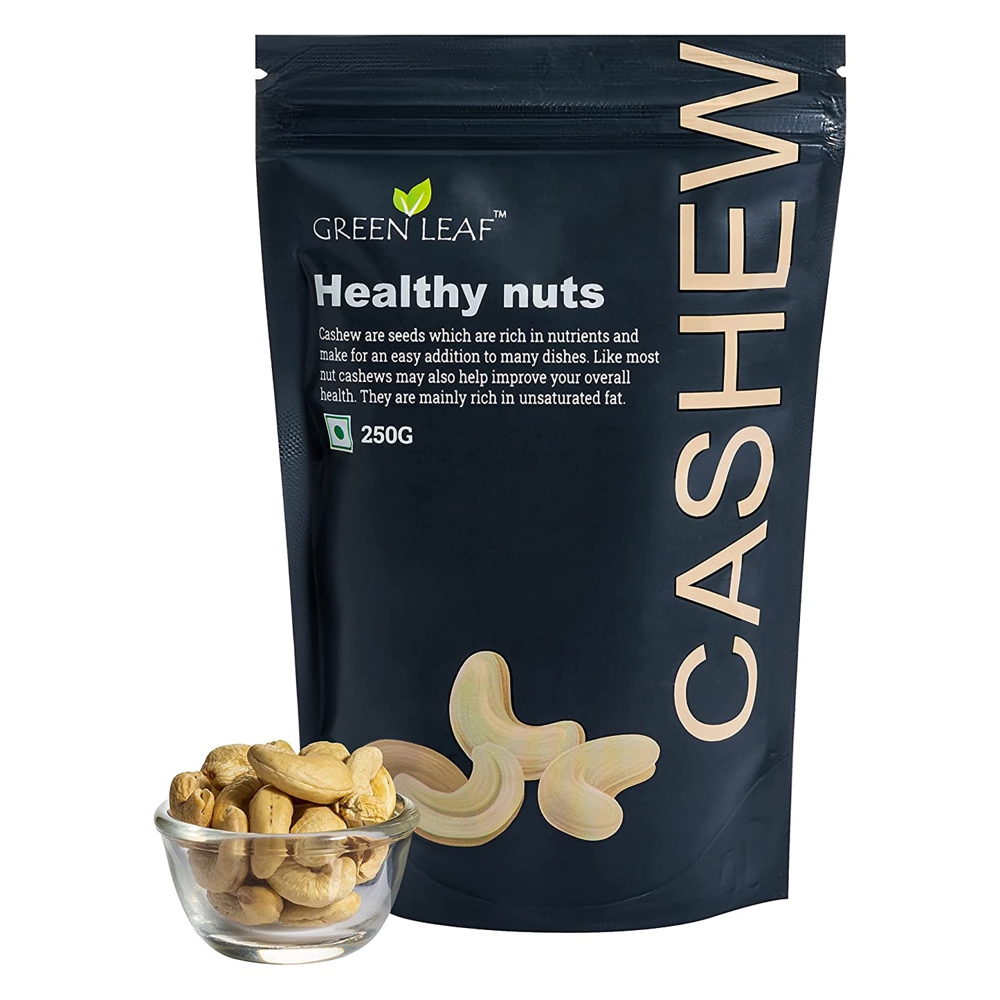 Green Leaf Dry Fruit Premium Cashews, 250g