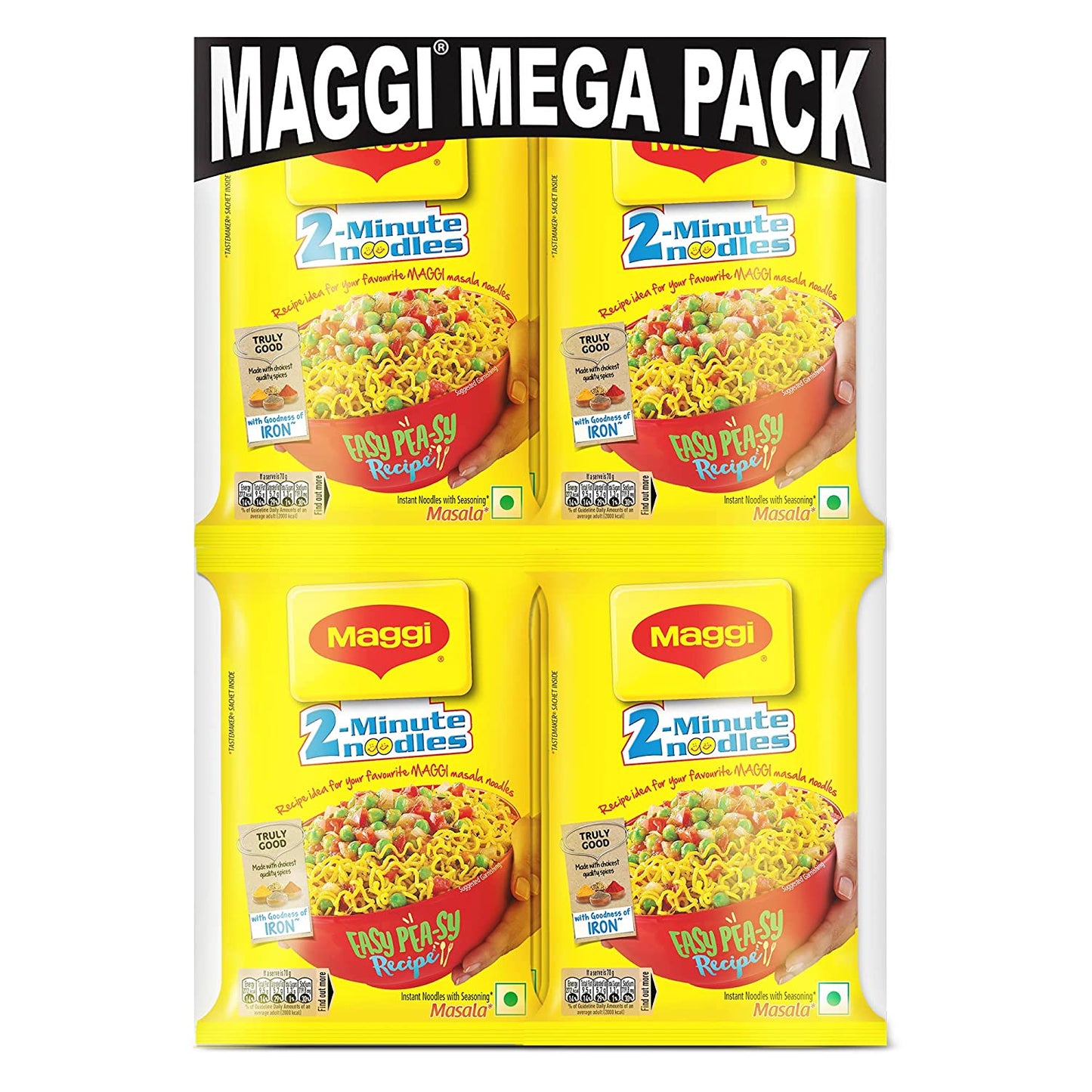 Maggi Masala Noodles, 70g (Pack of 12)