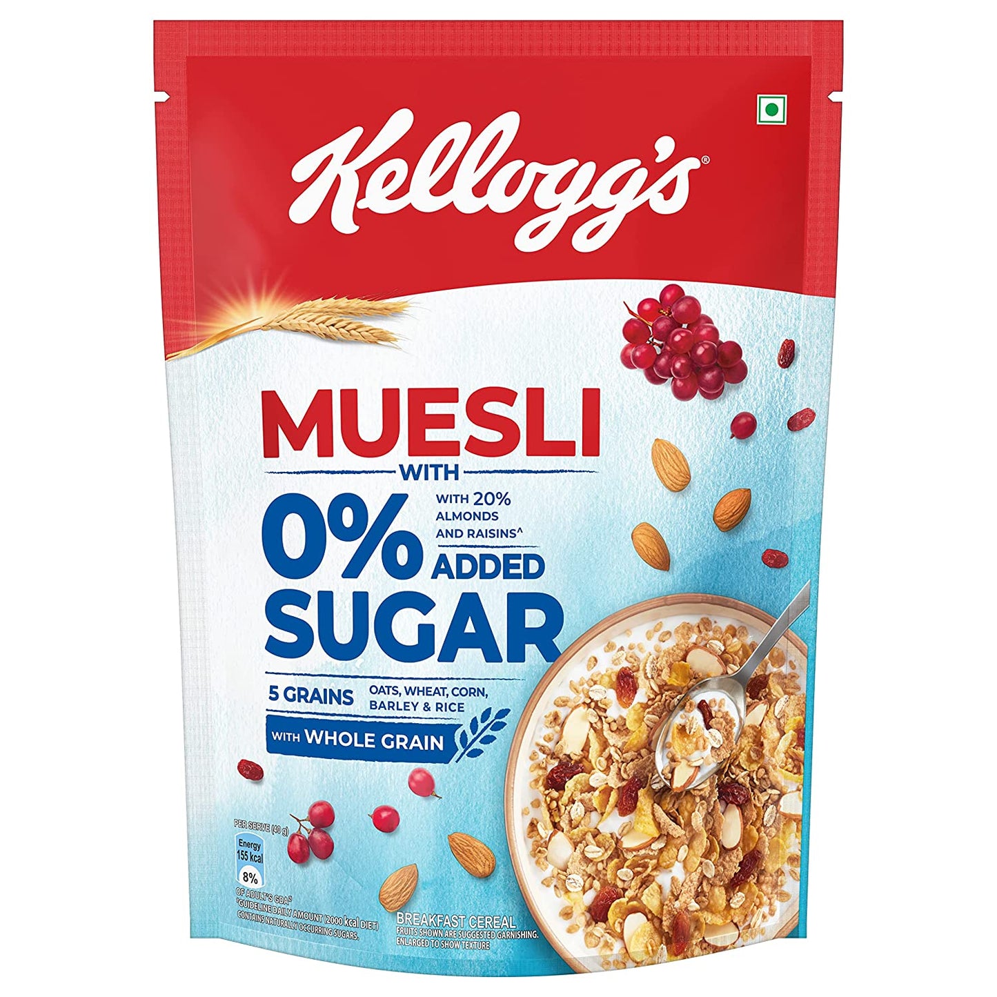 Kellogg's Muesli with 0% Added Sugar, 500g