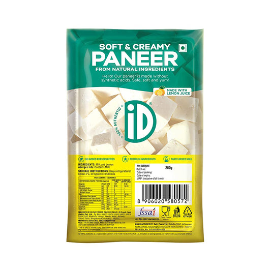 iD Soft and Creamy Paneer, 200g