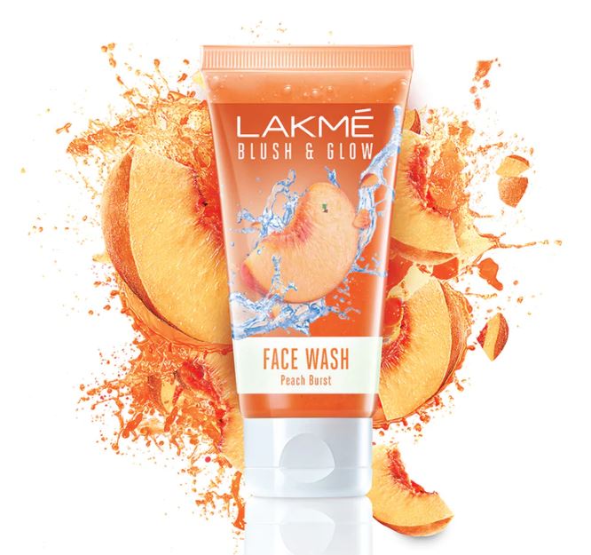 Lakme Peach Burst Face Wash, 50g