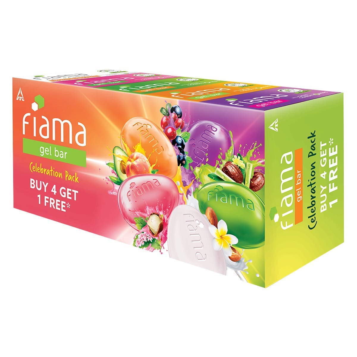 Fiama Gel Bar Assorted, 125g (Buy 4 Get 1 Free)