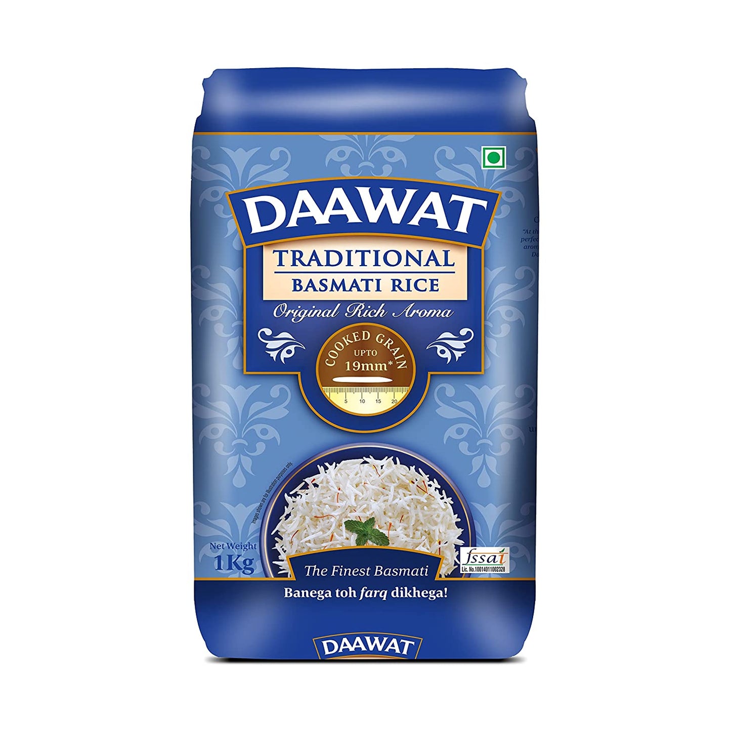 Daawat Traditional Rich Aroma Basmati Rice, 1 Kg