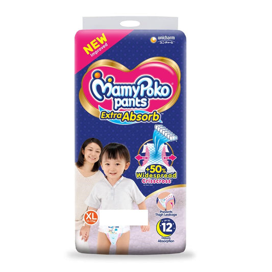 Mamy Poko Extra Absorb Pants, XL (12-17 Kg) - Pack of 20